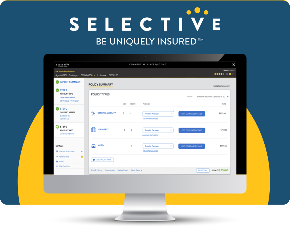 UX Design for Selective Insurance