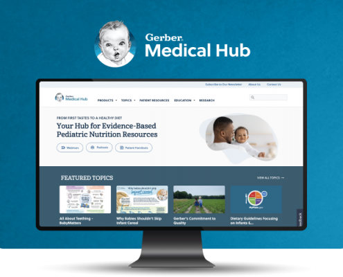 Gerber Medical Hub Website Redesign